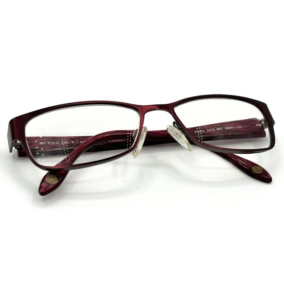 FYSH UK 3473 Women's Eyeglass Frame 987 Burgundy 52017-135 Optical Metal EUC - Picture 6 of 16